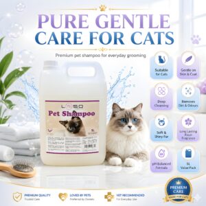 LYKSO Natural Cat Shampoo 5L (Sensitive & Dry Skin)