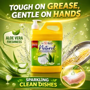 LYKSO Dishwash Liquid Aloe Vera Fresh 1.8kg + 200ML FREE