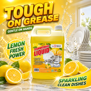LYKSO Natural Dishwash Liquid Lemon Fresh 5L