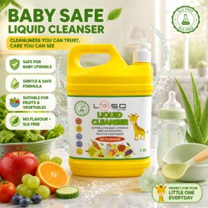 LYKSO Liquid Cleanser – Baby & Produce 1.8L