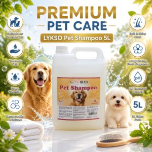 LYKSO Natural Dog Shampoo 5L (Sensitive & Dry Skin)