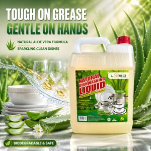 LYKSO Natural Dishwash Liquid Aloe Vera Fresh 5L