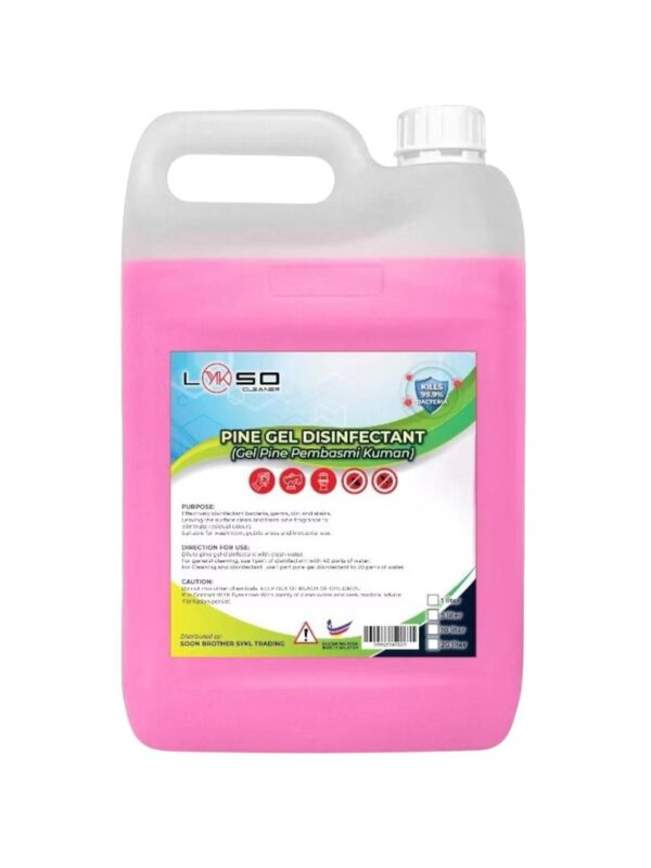 Pine Gel 99.9% Anti-Bacterial Disinfectant/Gel Pine Pembasmi Kuman/Sabun 5 Liter