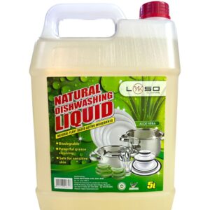 LYKSO Natural 5L Dishwash Liquid Aloe Vera Fresh