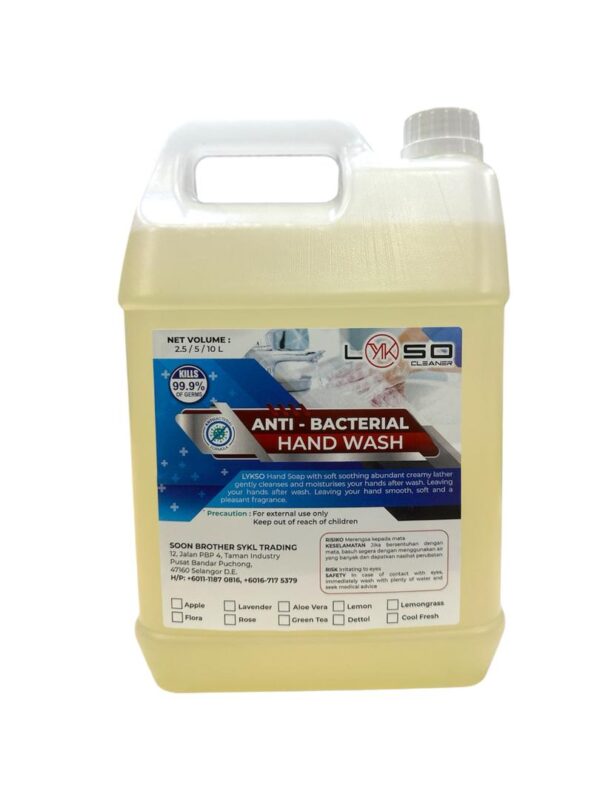 LYKSO ALOE VERA ANTI-BACTERIAL HANDWASH 5LITER