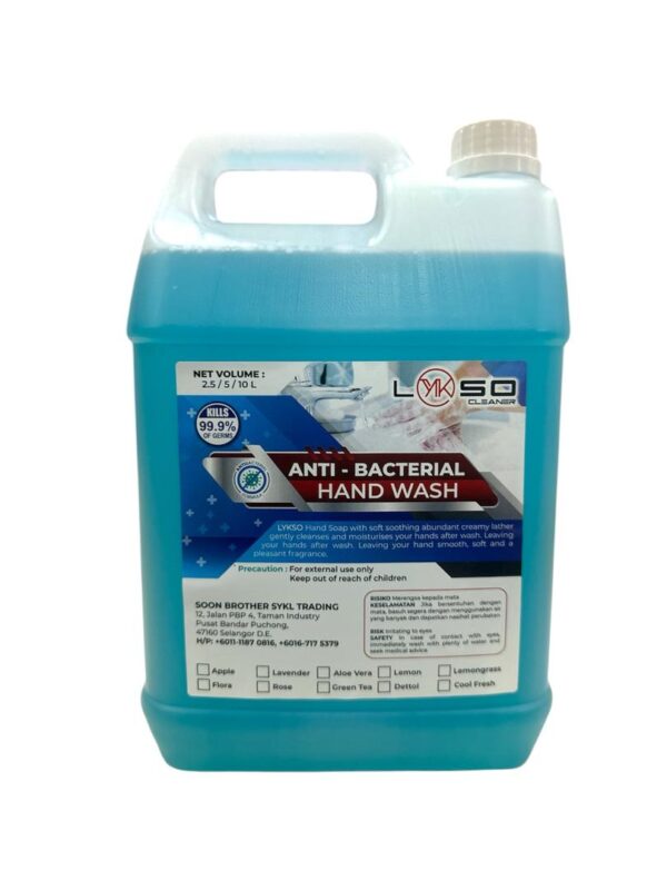 LYKSO LEMONGRASS ANTI-BACTERIAL HANDWASH 5LITER