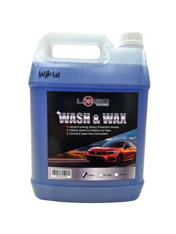 WASH & WAX CAR SHAMPOO 5L